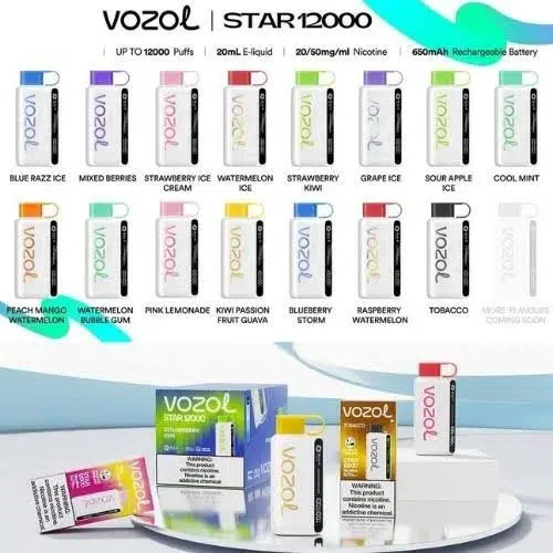 elfbar elfa master akku Vozol Star 12000 Puffs Disposable Vape in UAE – Vape king dxb main image 0